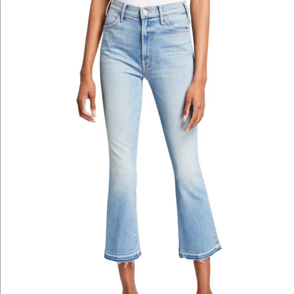 MOTHER Superior Jeans The Hustler Ankle Undone Hem On My Feet Size 29